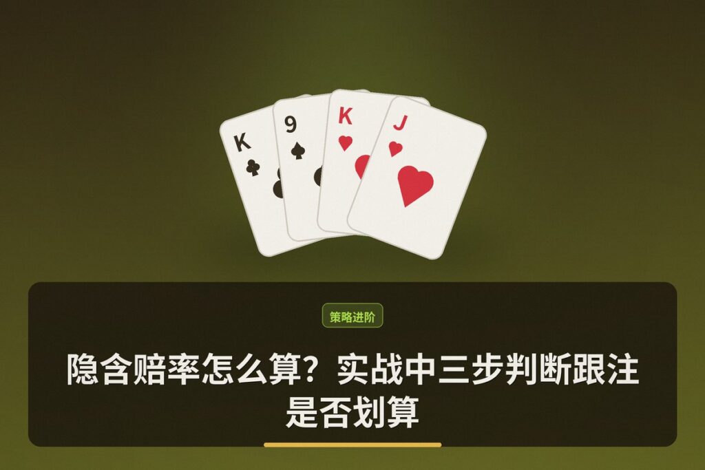 隐含赔率怎么算 - 隐含赔率怎么算?实战中三步判断跟注是否划算