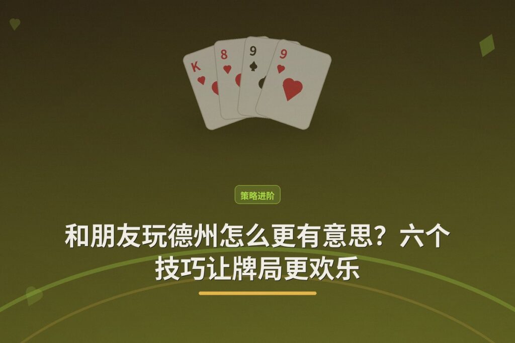 和朋友玩德州怎么更有意思 - 和朋友玩德州怎么更有意思？六个技巧让牌局更欢乐