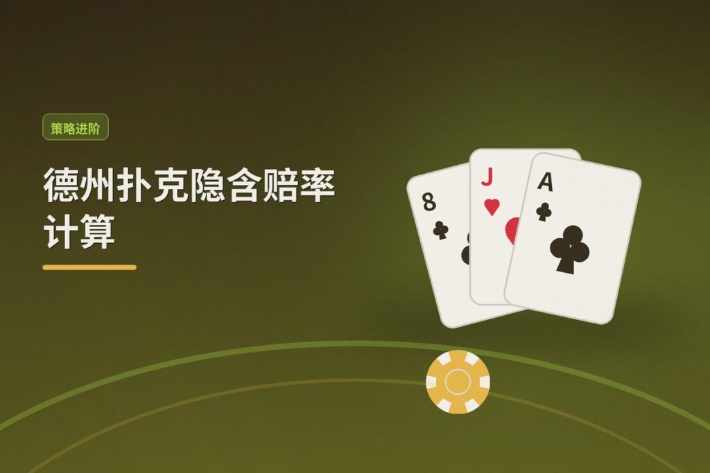 德州扑克隐含赔率计算 - 德州扑克隐含赔率计算:如何精准估算听牌的长期价值?