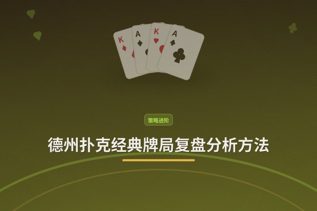 经典牌局复盘分析方法 - 德州扑克经典牌局复盘分析方法：从手牌到范围的深度拆解