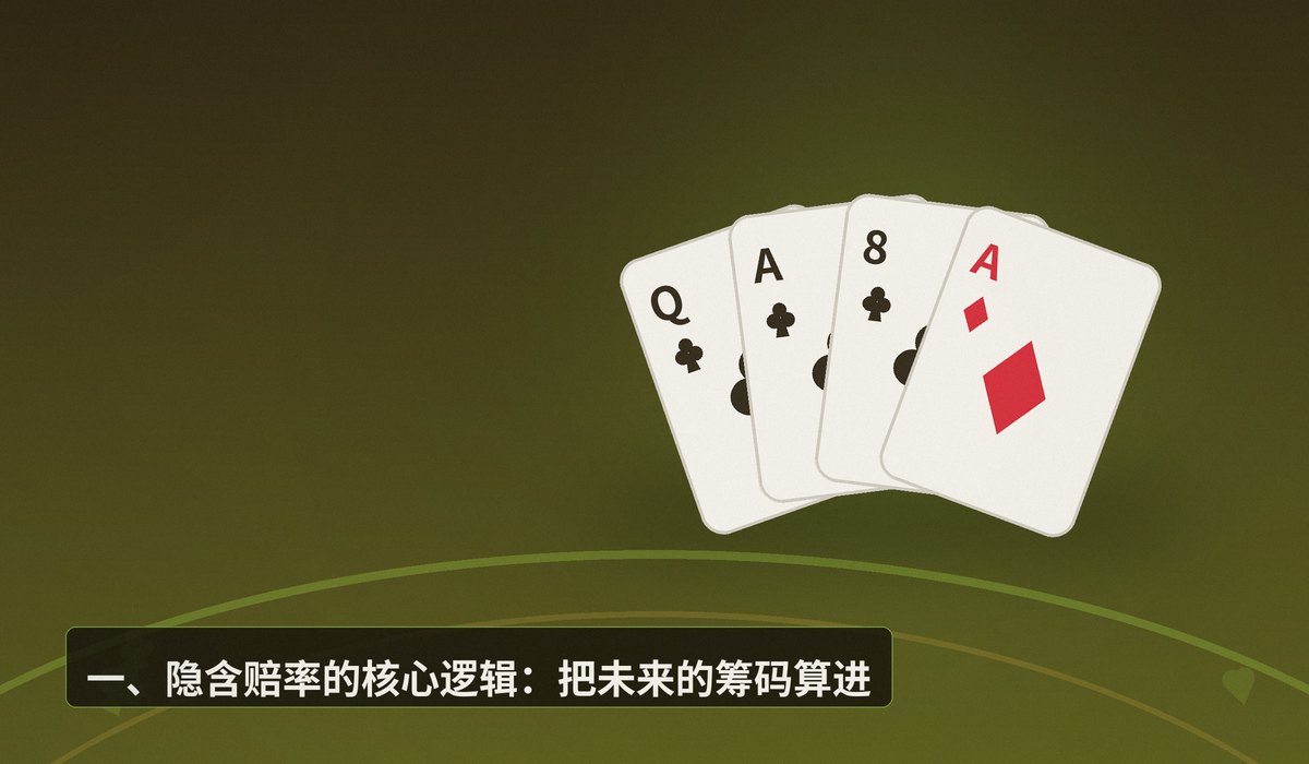 隐含赔率怎么算 - 隐含赔率怎么算?实战中三步判断跟注是否划算