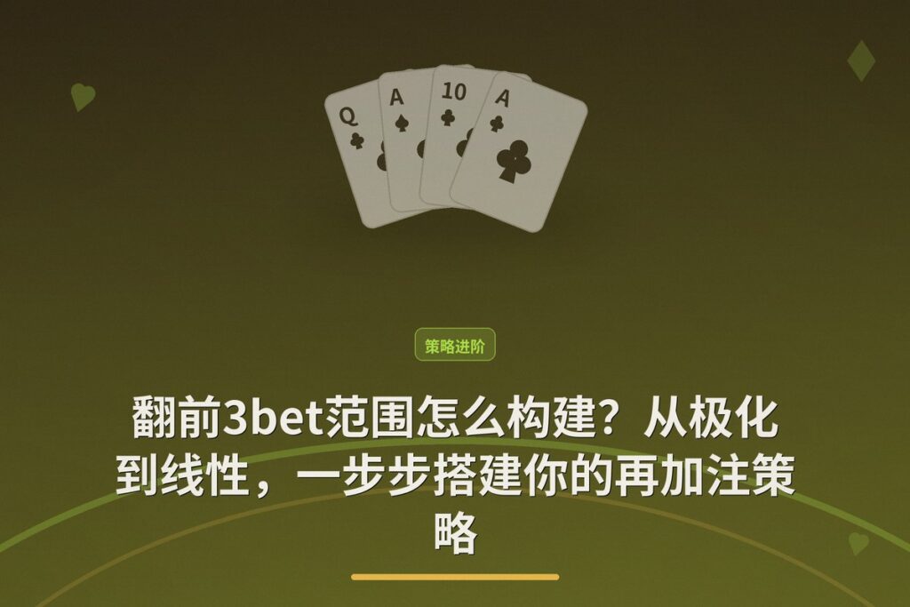 翻前3bet范围怎么构建 - 翻前3bet范围怎么构建？从极化到线性，一步步搭建你的再加注策略