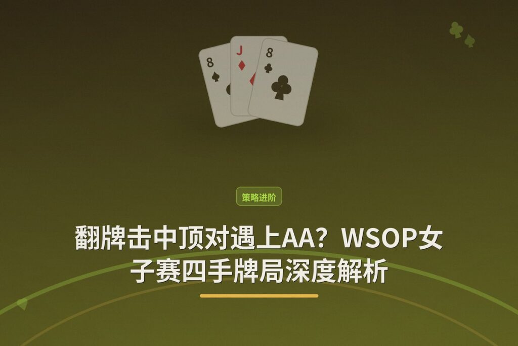 https://www.reddit.com/r/poker/comments/1uiheb1/outflopping_aces_4handed_in_the_wsop_ladies/ - 翻牌击中顶对遇上AA？WSOP女子赛四手牌局深度解析
