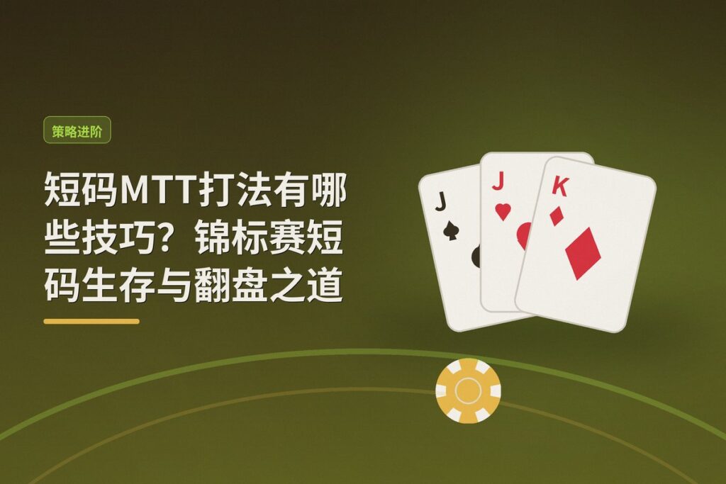 短码MTT打法有哪些技巧 - 短码MTT打法有哪些技巧？锦标赛短码生存与翻盘之道