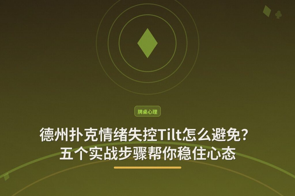 德州扑克里的情绪失控Tilt怎么避免 - 德州扑克情绪失控Tilt怎么避免？五个实战步骤帮你稳住心态